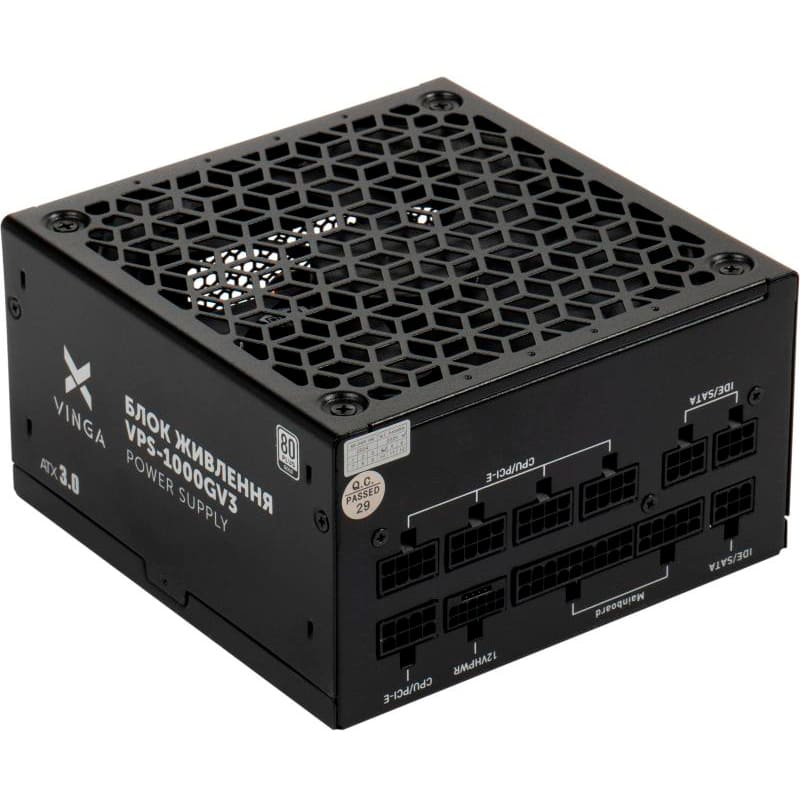 Блок живлення VINGA 1000W (VPS-1000GV3) Призначенння для настільного комп'ютера