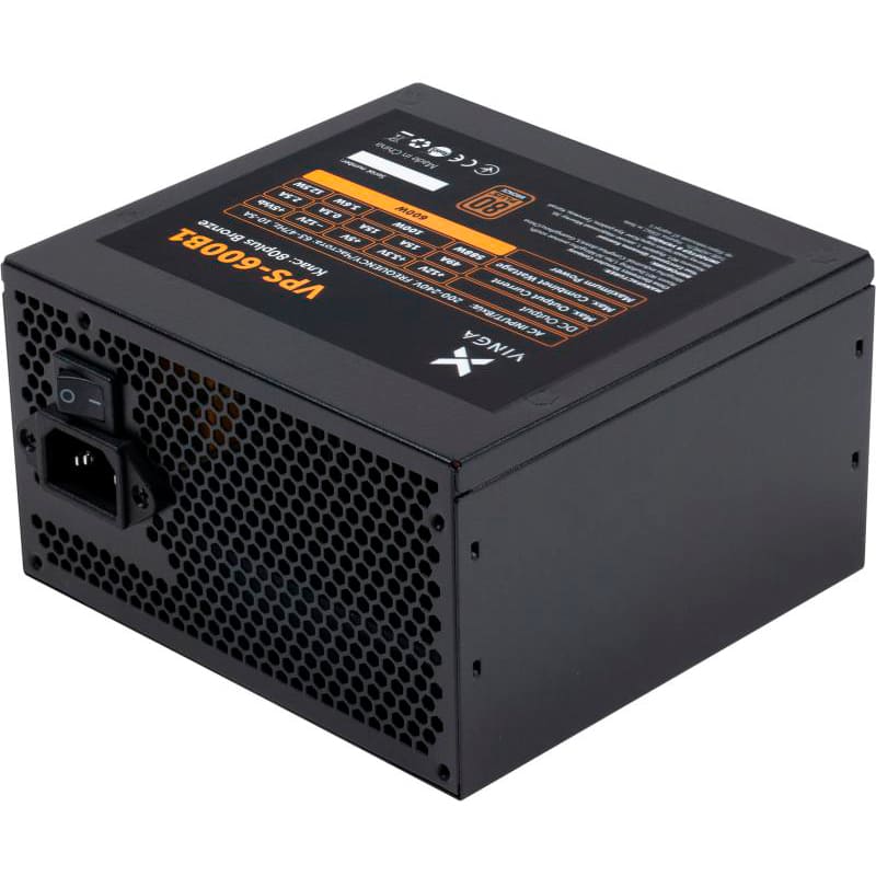 Блок питания VINGA 600W (VPS-600B1) Назначение для настольного компьютера
