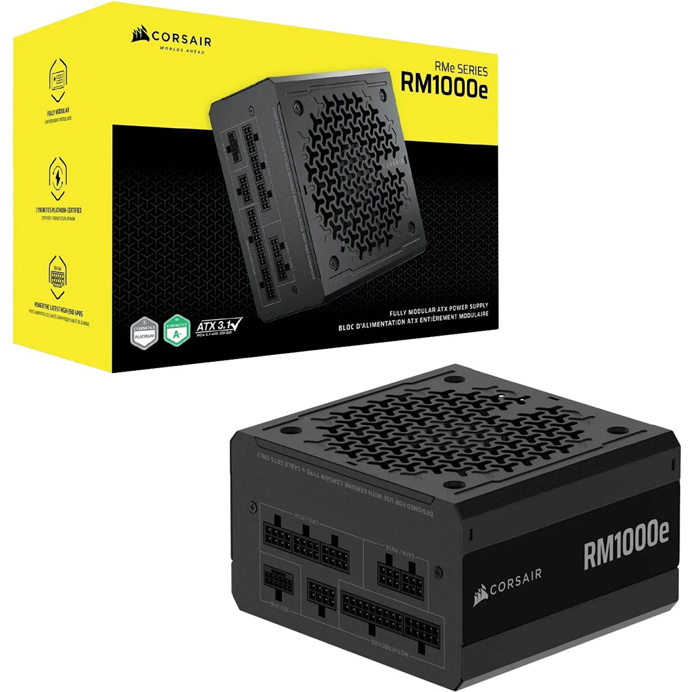 Фото Блок живлення CORSAIR RM1000e ATX 3.1 1000W (CP-9020297-EU)