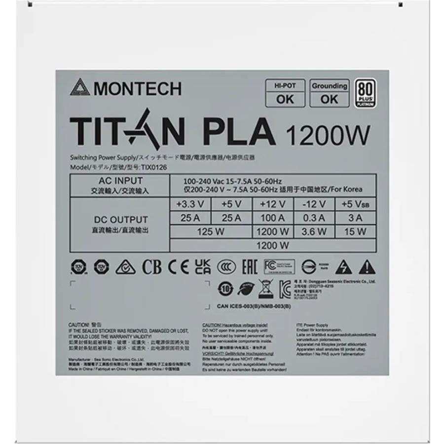 Фото Блок питания MONTECH ATX 1200W CENTURY II 1200