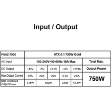 Блок питания AZZA ATX 750W PSAZ-750G(ATX 3.1) Блок питания AZZA ATX 750W PSAZ-750G(ATX 3.1)