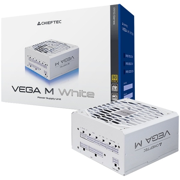 Блок питания CHIEFTEC VEGA M PPG-1000-CW Внешний вид Блок питания CHIEFTEC VEGA M PPG-1000-CW
