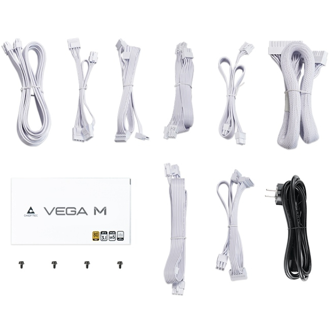 Блок питания CHIEFTEC VEGA M PPG-850-CW Внешний вид Блок питания CHIEFTEC VEGA M PPG-850-CW