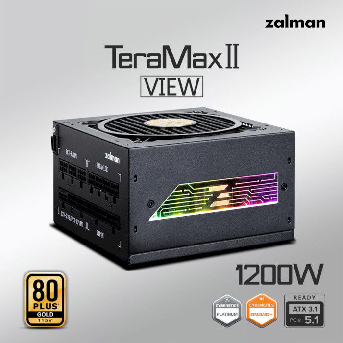 Изображение Блок питания ZALMAN Teramax 2 View 1200W (ZM1200-TMX2VIEW)