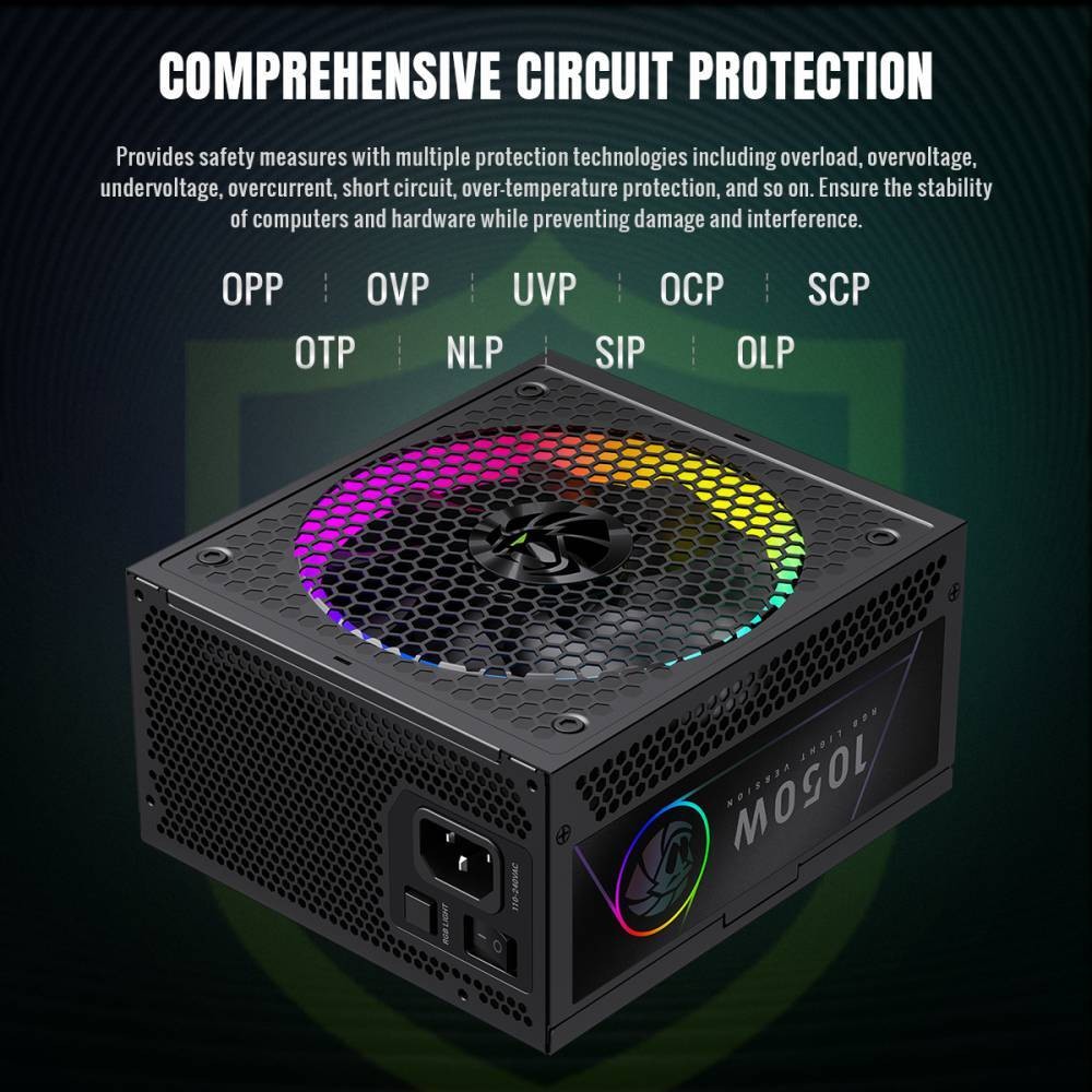 Покупка Блок питания GAMEMAX ATX 1050W RGB (RGB 1050G)