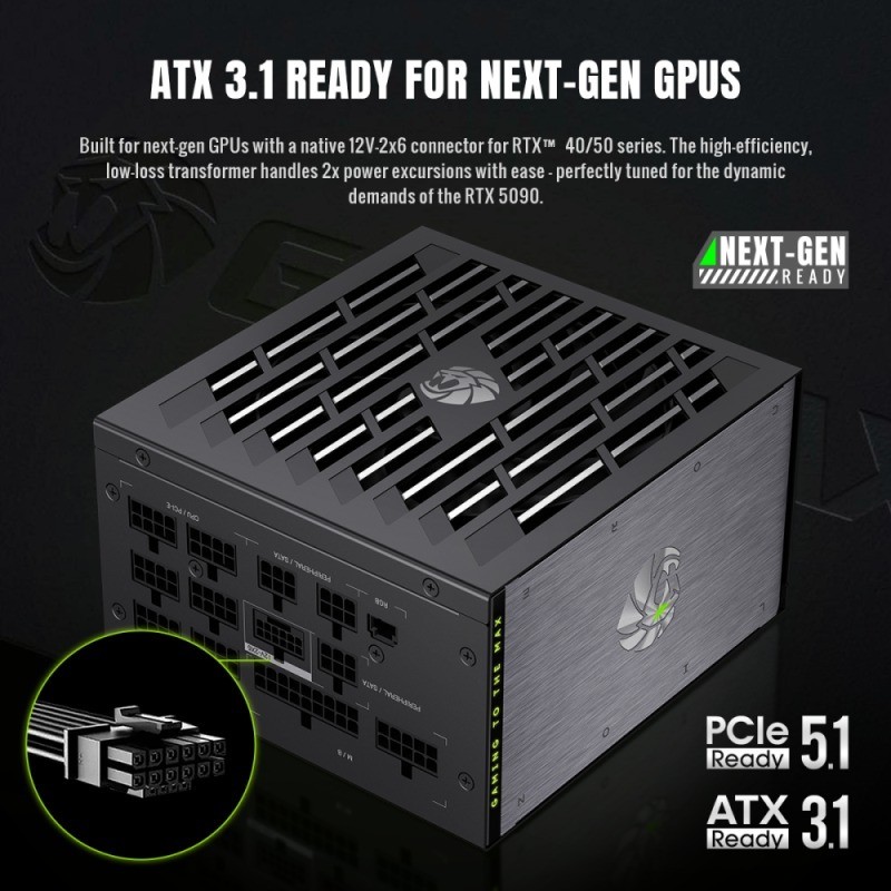 Зображення Блок живлення GAMEMAX Lion core 1200P