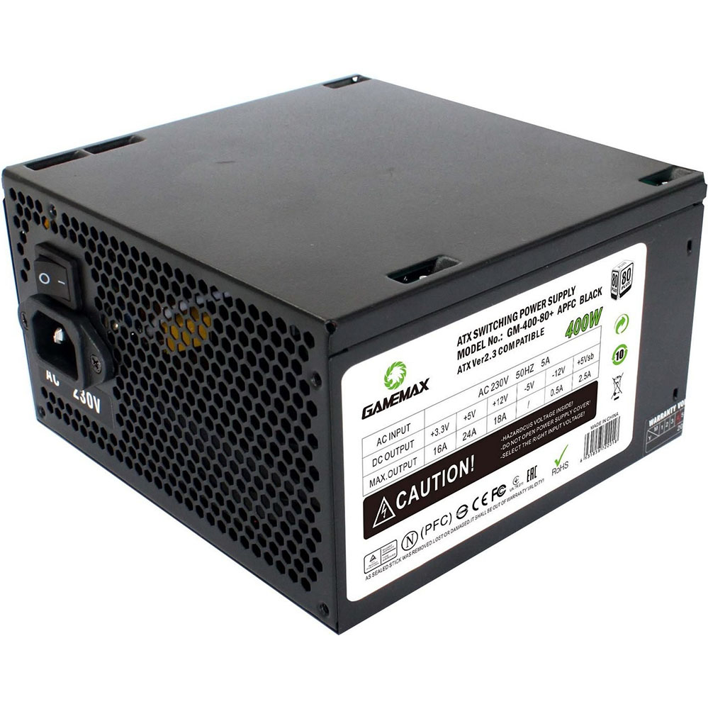 Блок питания GAMEMAX GM-400-80+APFC Black