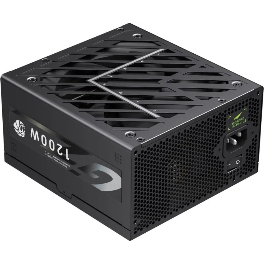 Блок питания GAMEMAX 1200W (GZ 1200G BK) Дополнительно поддержка стандартов ATX 3.1 и PCIe 5.1; системы защиты: OPP/OVP/OCP/OTP/UVP/SCP