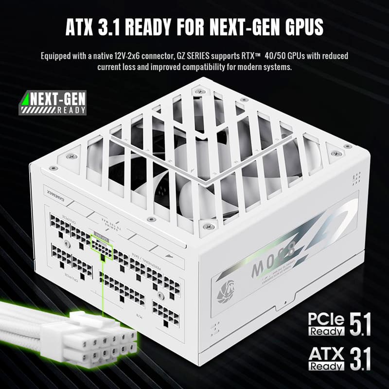 Изображение Блок питания GAMEMAX GZ 850G WH 850W