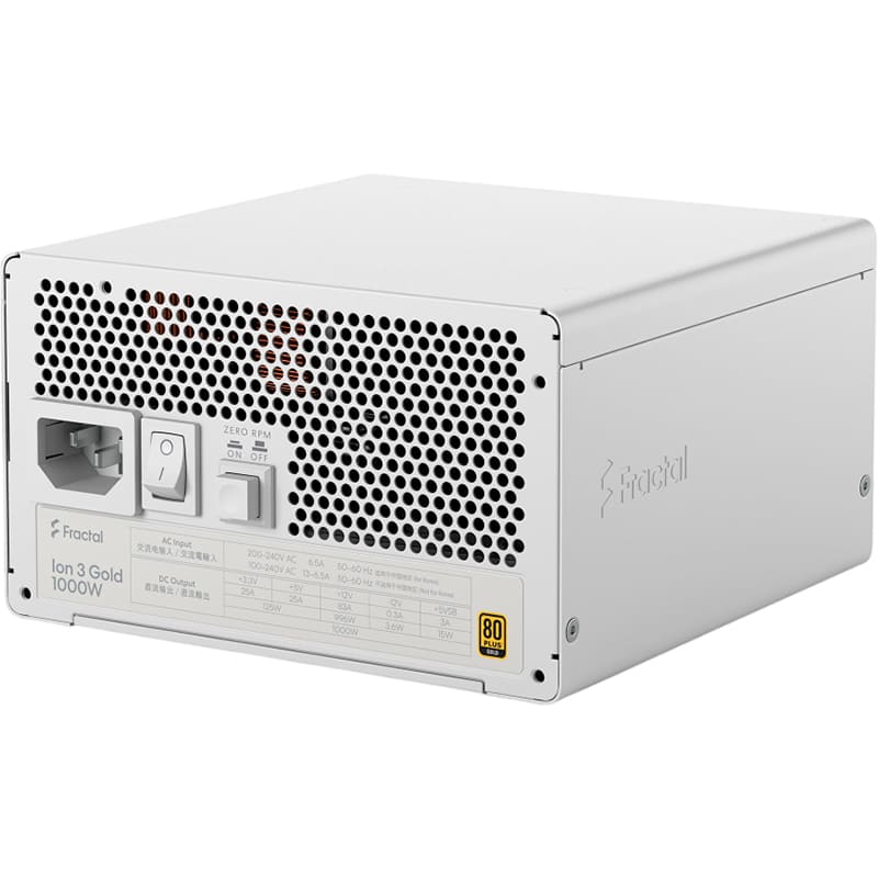 В интернет магазине Блок питания FRACTAL DESIGN Ion 3 Gold 1000W White (FD-P-IA3G-101-EU-WT)