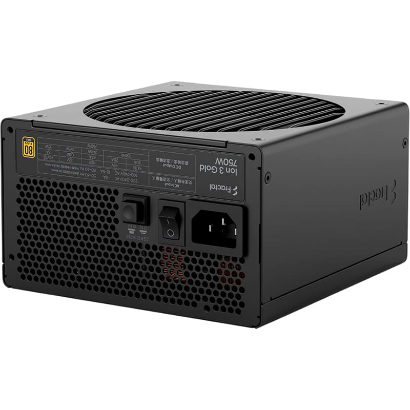 Блок питания FRACTAL DESIGN Ion 3 Gold 750W Black (FD-P-IA3G-750-EU) Форм-фактор ATX