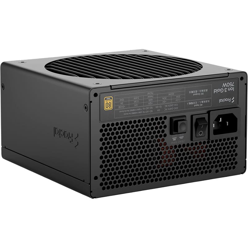 Блок питания FRACTAL DESIGN Ion 3 Gold 750W Black (FD-P-IA3G-750-EU) Мощность 750