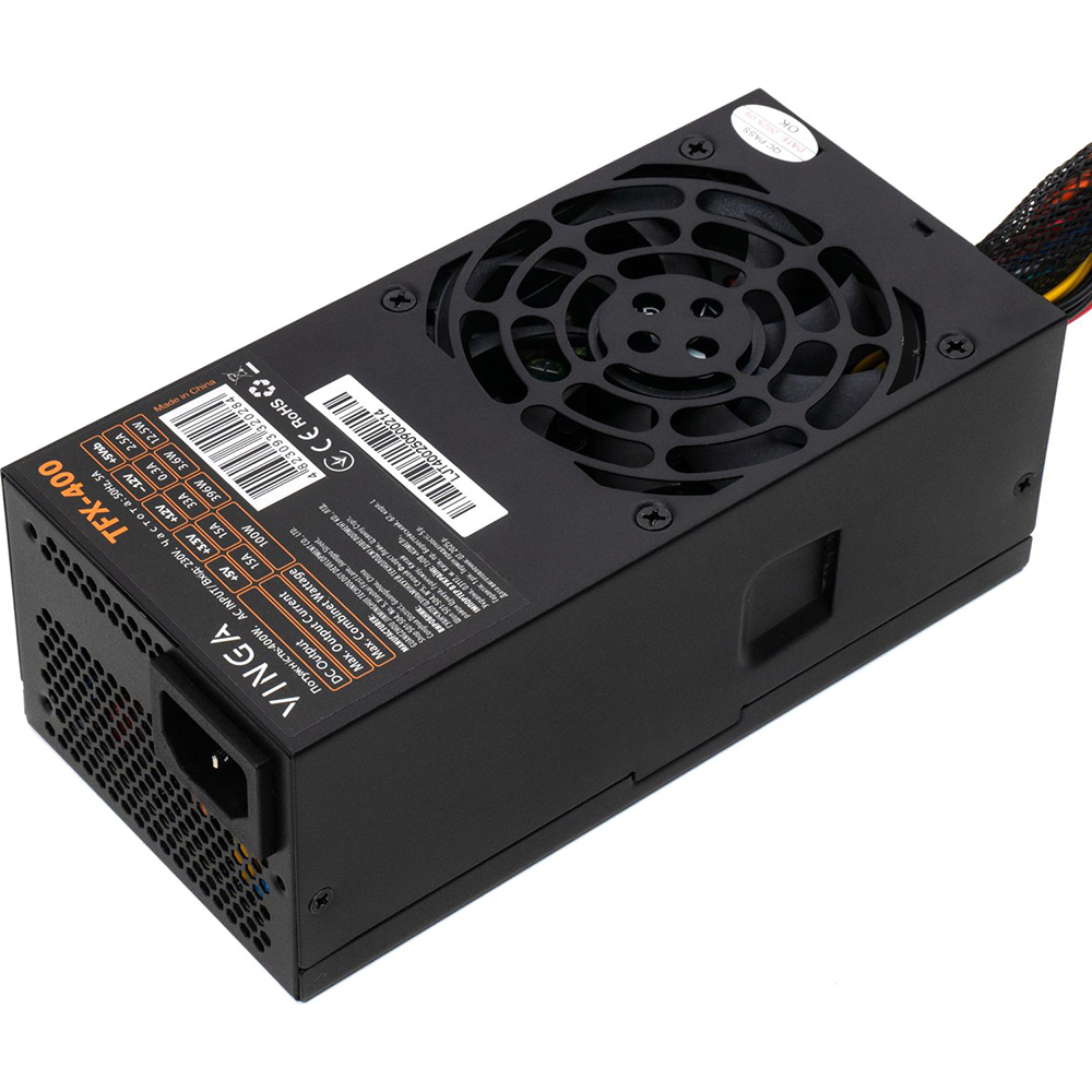 Зовнішній вигляд Блок живлення VINGA 400W ОЕМ (TFX-400)