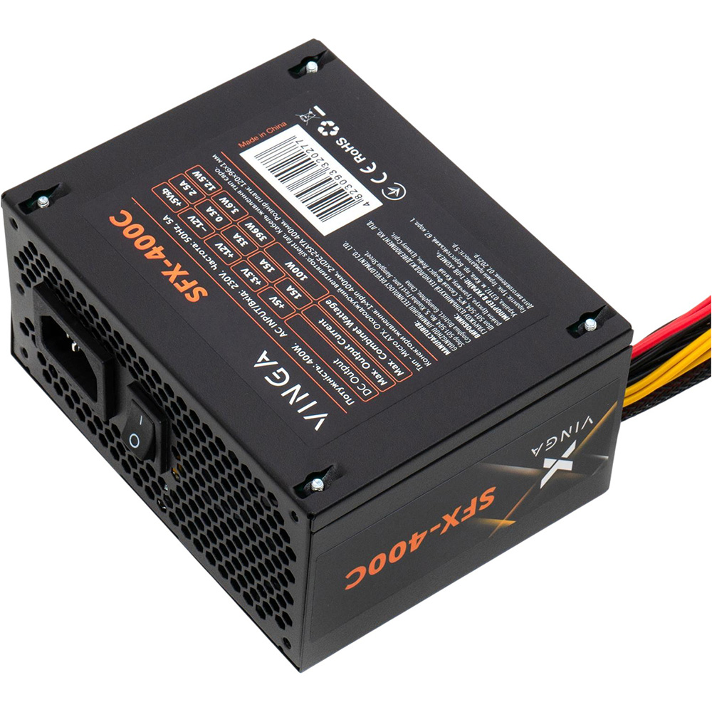 Блок живлення VINGA 400W ОЕМ (SFX-400С) Призначенння для настільного комп'ютера