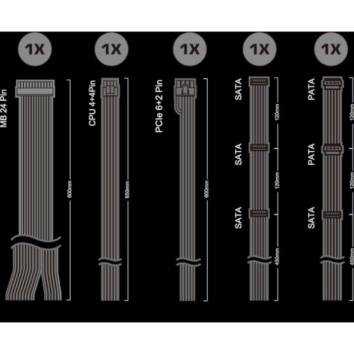 Блок живлення ASROCK 650W PRO (PRO-650G) Корекція коефіцієнта потужності PFC   активна