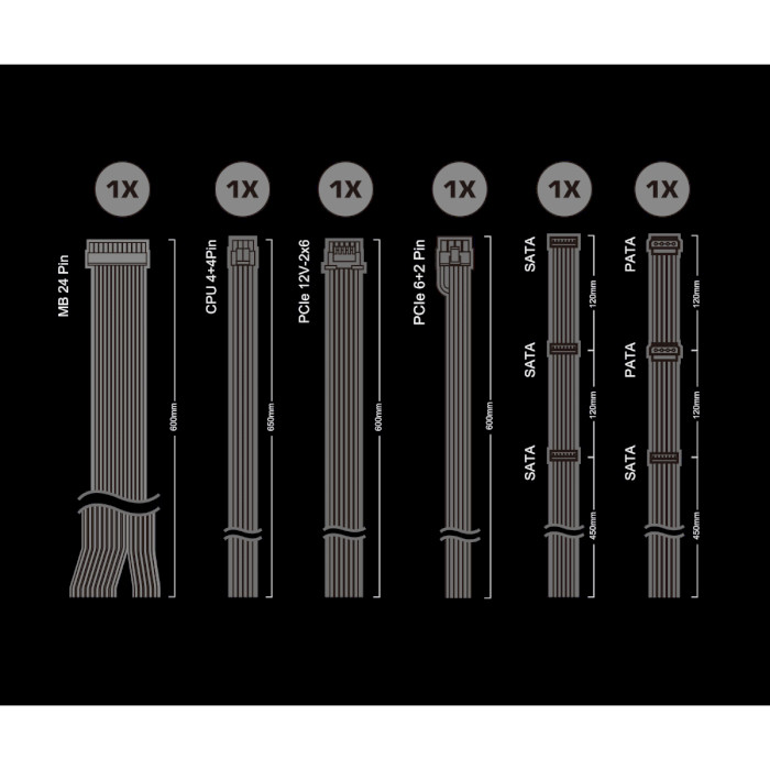 Блок живлення ASROCK 750W PRO (PRO-750B) Корекція коефіцієнта потужності PFC   активна