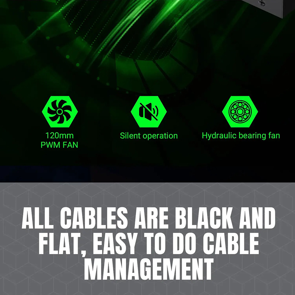 Фото 17 Блок живлення GAMEMAX GE-750 ATX 750W 80 Plus Bronze