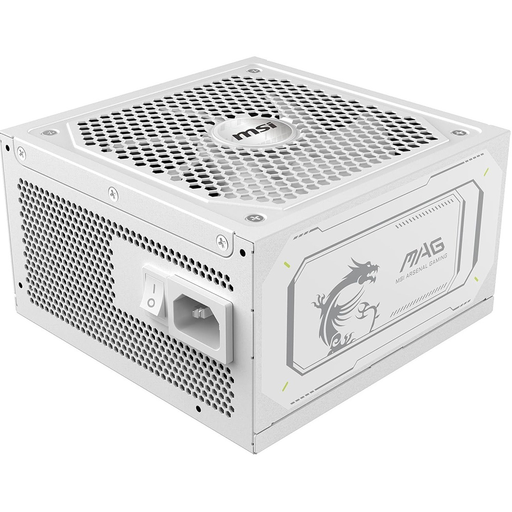 Блок живлення MSI ATX 1000W MAG A1000GL PCIE5 WHITE EU Fully-Modular 80 Plus Gold Призначенння для настільного комп'ютера