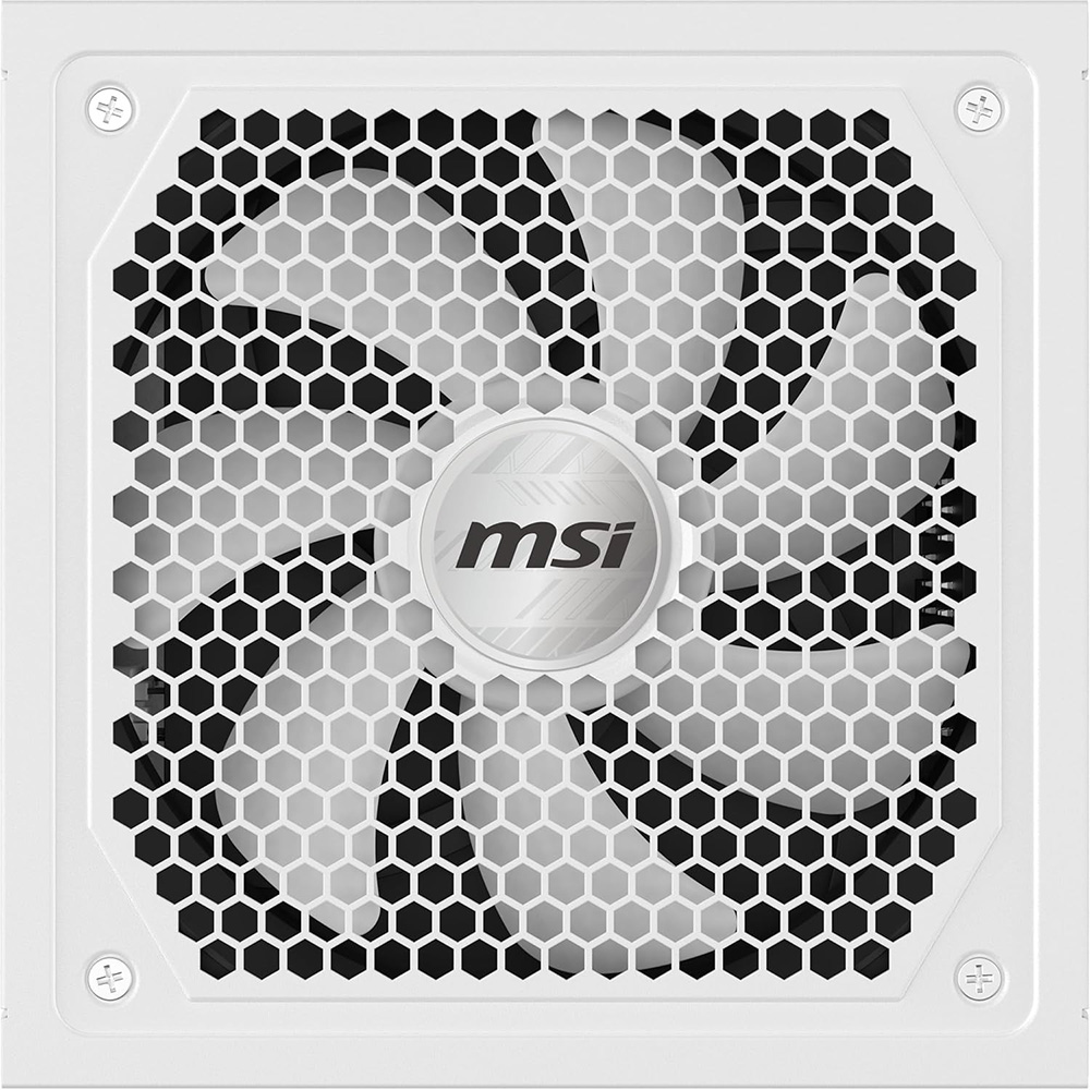 Блок живлення MSI ATX 1000W MAG A1000GL PCIE5 WHITE EU Fully-Modular 80 Plus Gold Корекція коефіцієнта потужності PFC   активна