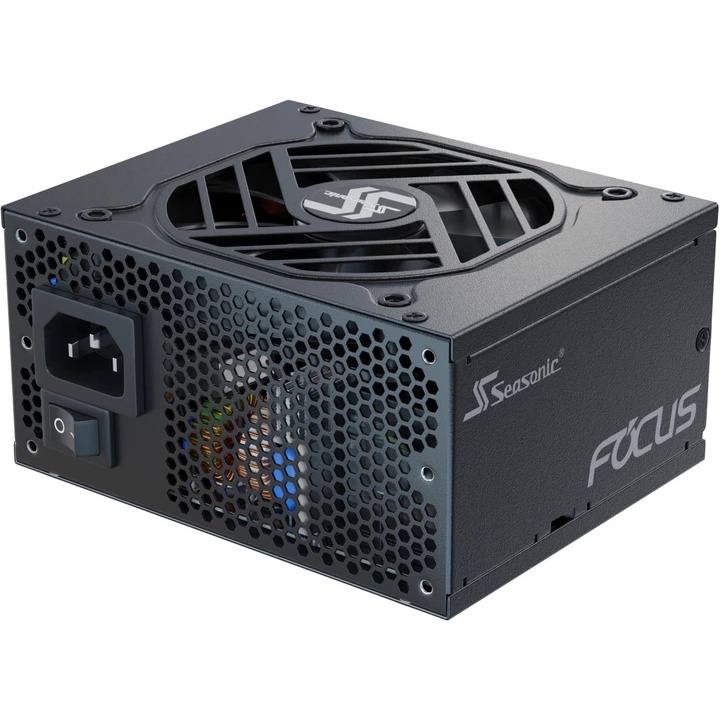 Блок живлення SEASONIC FOCUS SPX-650 650W (FOCUS-SPX-650) Додатково Перехідник у комплекті SFX на ATX; Гідродинамічний підшипник; Захист: OPP, OVP, UVP, OCP, OTP, SCP; Гібридне управління вентилятором 3 режими: безвентиляторний режим (при навантаженні до 30%), безшумний режим та режим охолодження