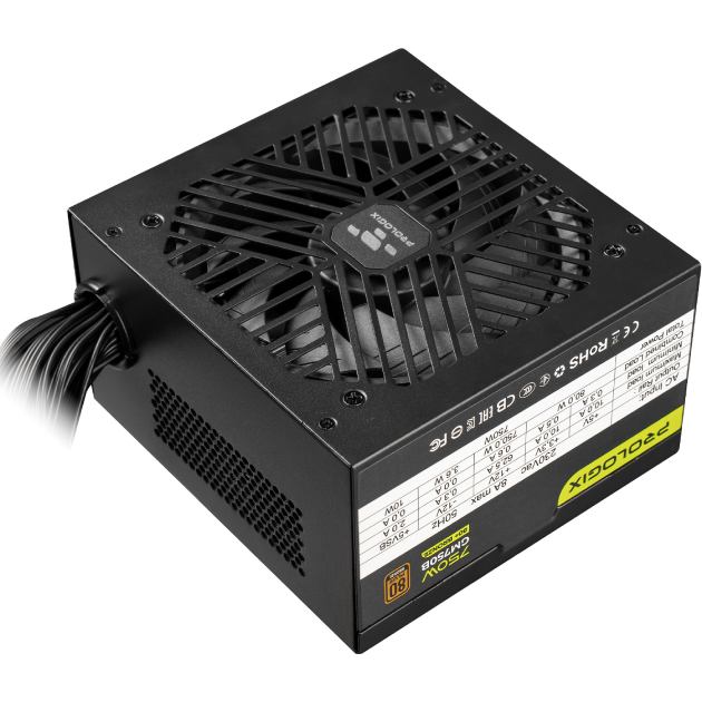 Блок питания PROLOGIX GM750B 750W Black Коррекция коэффициента мощности PFC   активная