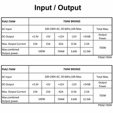 Блок живлення AZZA ATX 750W PSAZ-750W(ATX3.1)
