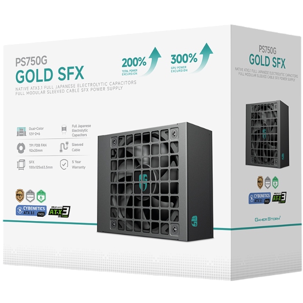 Покупка Блок питания GAMERSTORM GamerStorm PS750G 750W (R-PS750G-FE0B-JGEU)