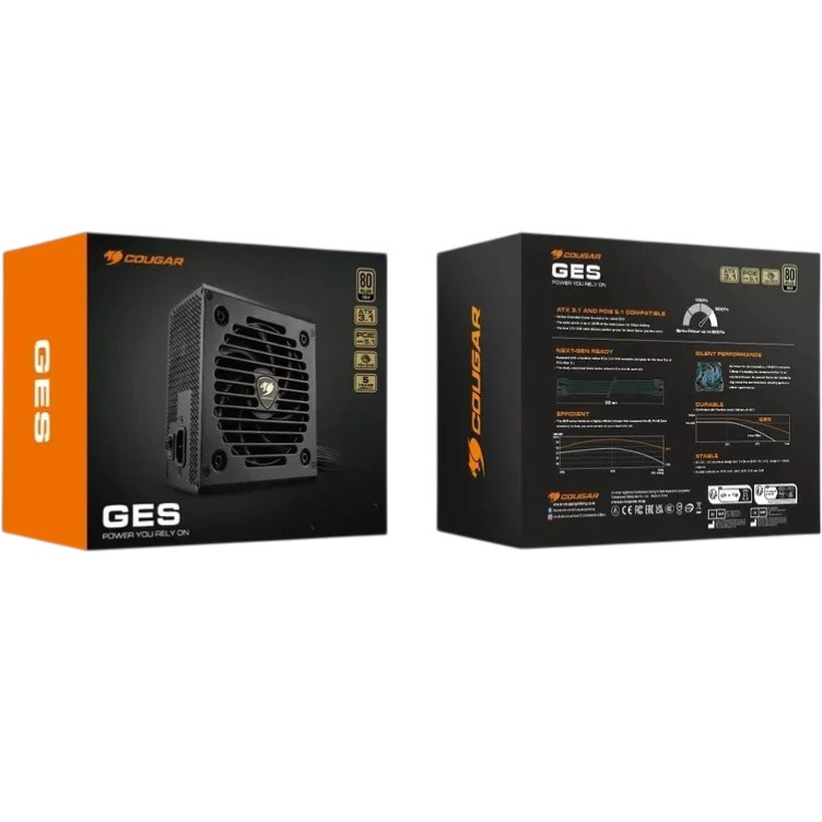 Огляд Блок живлення COUGAR GES 850 80 Plus Gold 850 Вт (GES850)