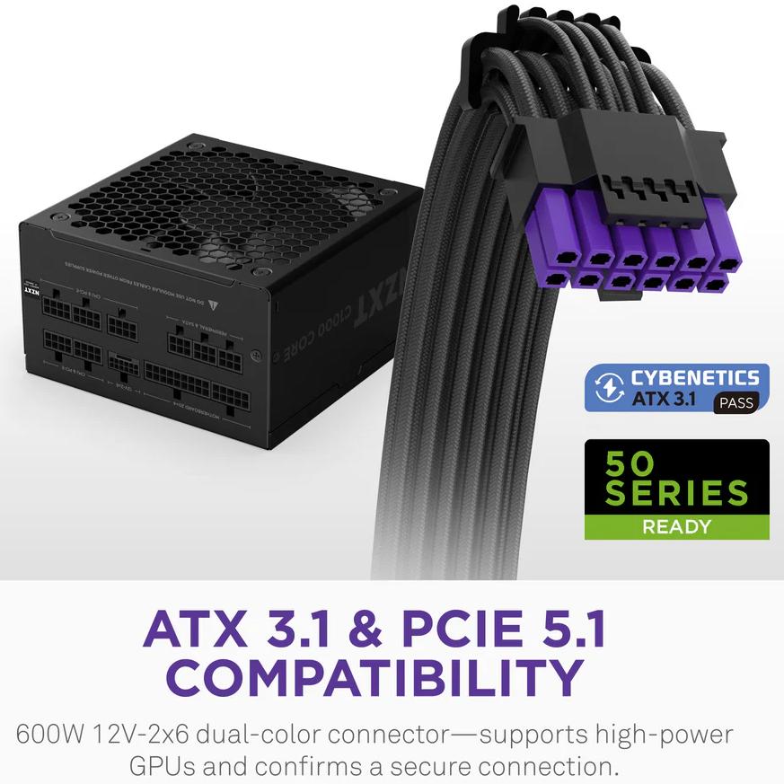 Блок питания NZXT C Series ATX 3.1 1000 W 80 Plus Gold Core (PA