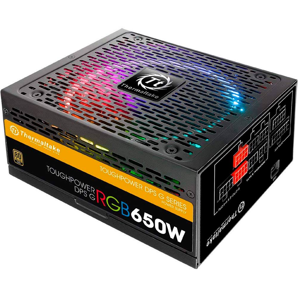 

Блок питания THERMALTAKE 650W Toughpower DPS G RGB (PS-TPG-0650DPCGEU-G), PS-TPG-0650DPCGEU-G 650W