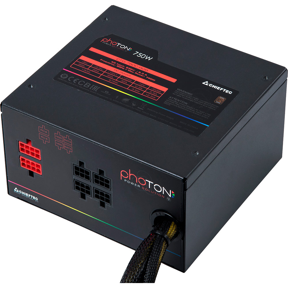 Блок живлення CHIEFTEC Photon 750W (CTG-750C-RGB) Форм-фактор ATX