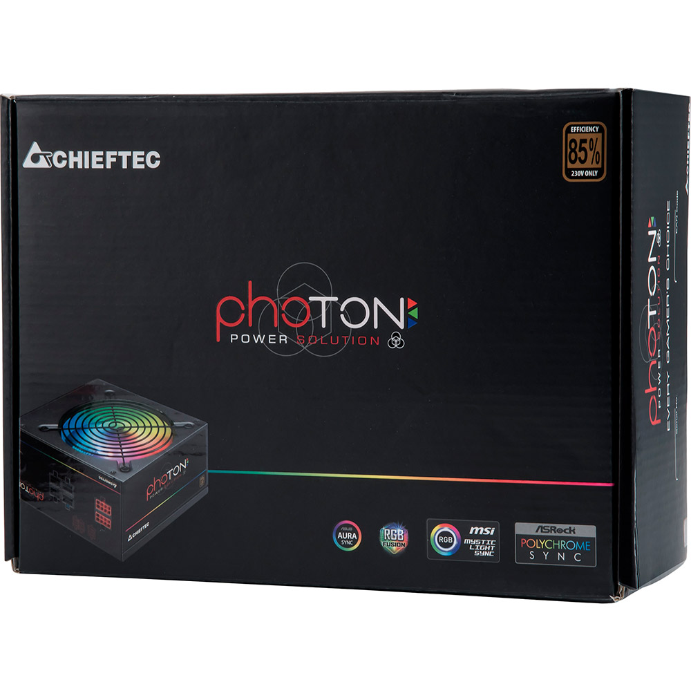 Зовнішній вигляд Блок живлення CHIEFTEC Photon 750W (CTG-750C-RGB)