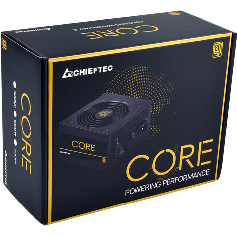 Блок живлення CHIEFTEC Core 500W (BBS-500S) Форм-фактор ATX