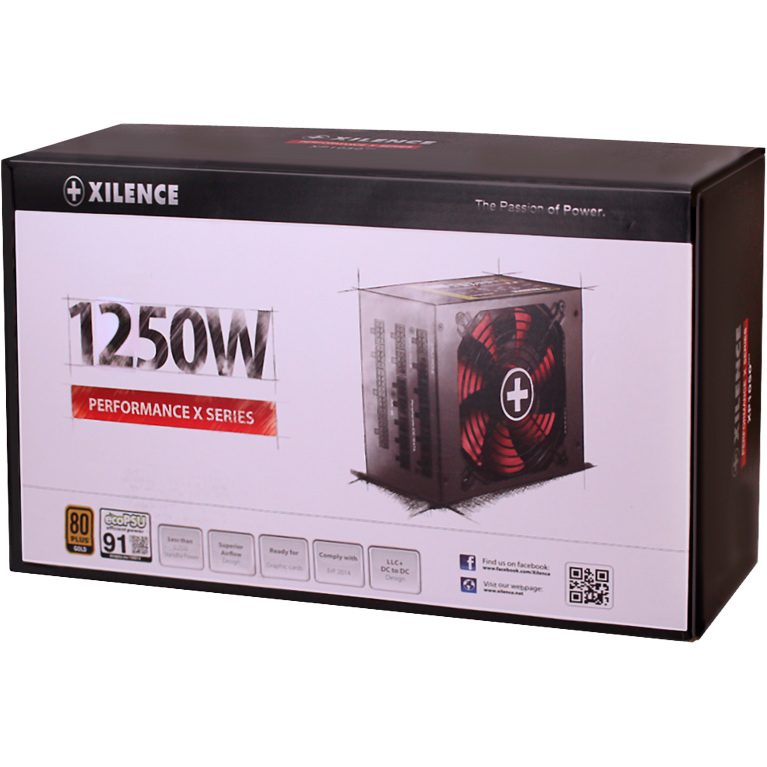 Блок питания XILENCE XN078 1250W Performance X 80+ Gold (XP1250MR9) Мощность 1250