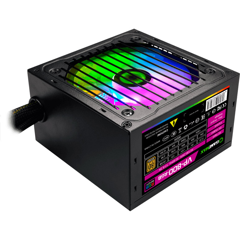 Фото Блок живлення GAMEMAX 800W RGB (VP-800-RGB)