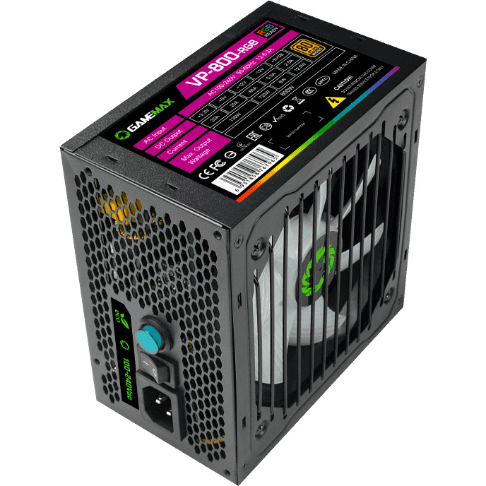 Блок питания GAMEMAX 800W RGB (VP-800-RGB)