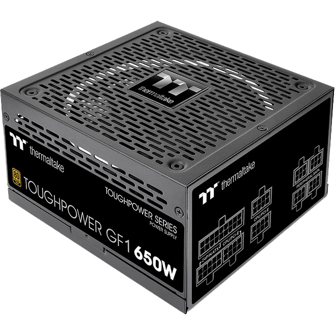 

Блок питания THERMALTAKE Toughpower GF1 650W (PS-TPD-0650FNFAGE-1), 650W A-PFC 80+ Gold (PS-TPD-0650FNFAGE-1)