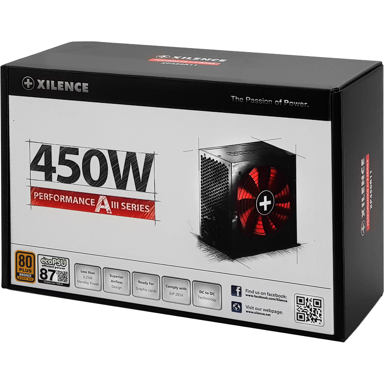 Блок живлення XILENCE Performance A+ III 450W XN081 (XP450R11) Форм-фактор ATX