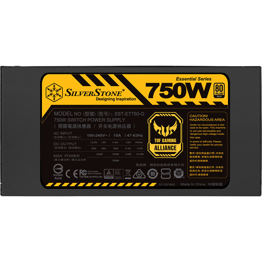 Блок живлення SILVERSTONE STRIDER ET750-G V1.2 750W (SST-ET750-G) Форм-фактор ATX