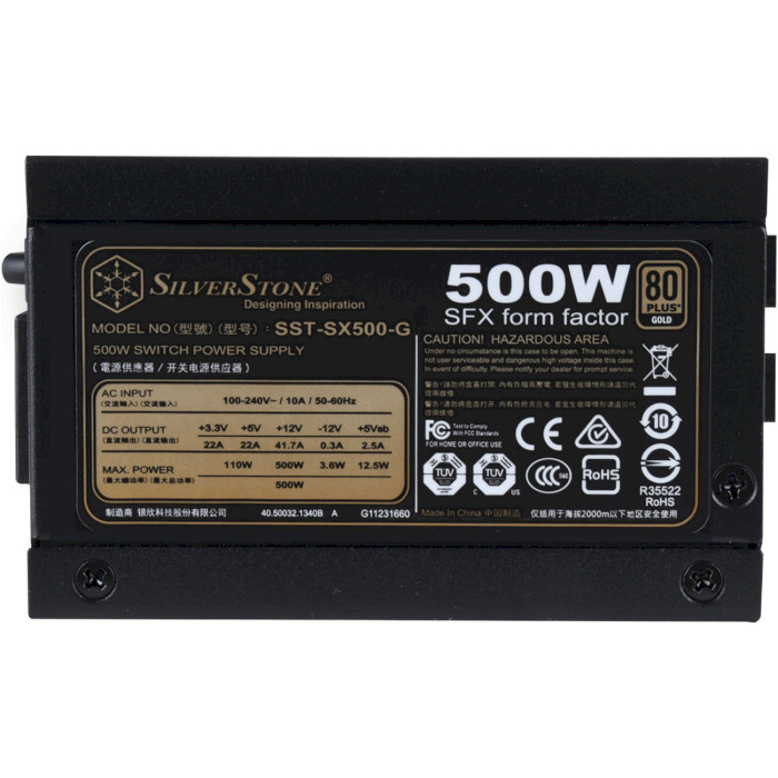 Блок живлення SILVERSTONE STRIDER SX500-GV1.1 (SST-SX500-G) Корекція коефіцієнта потужності PFC   активна