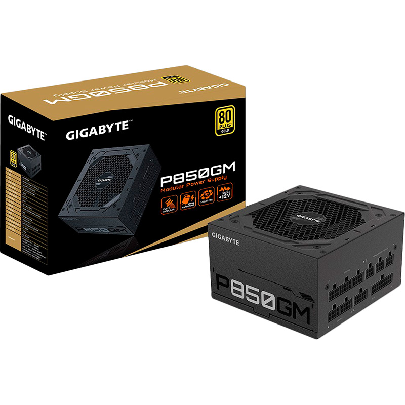 Блок живлення GIGABYTE P850G 850W 80+ GOLD (GP-P850GM) Корекція коефіцієнта потужності PFC   активна