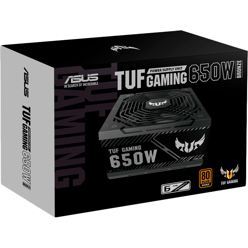 Зовнішній вигляд Блок живлення ASUS TUF GAMING 650W 80+ Bronze (TUF-GAMING-650B)