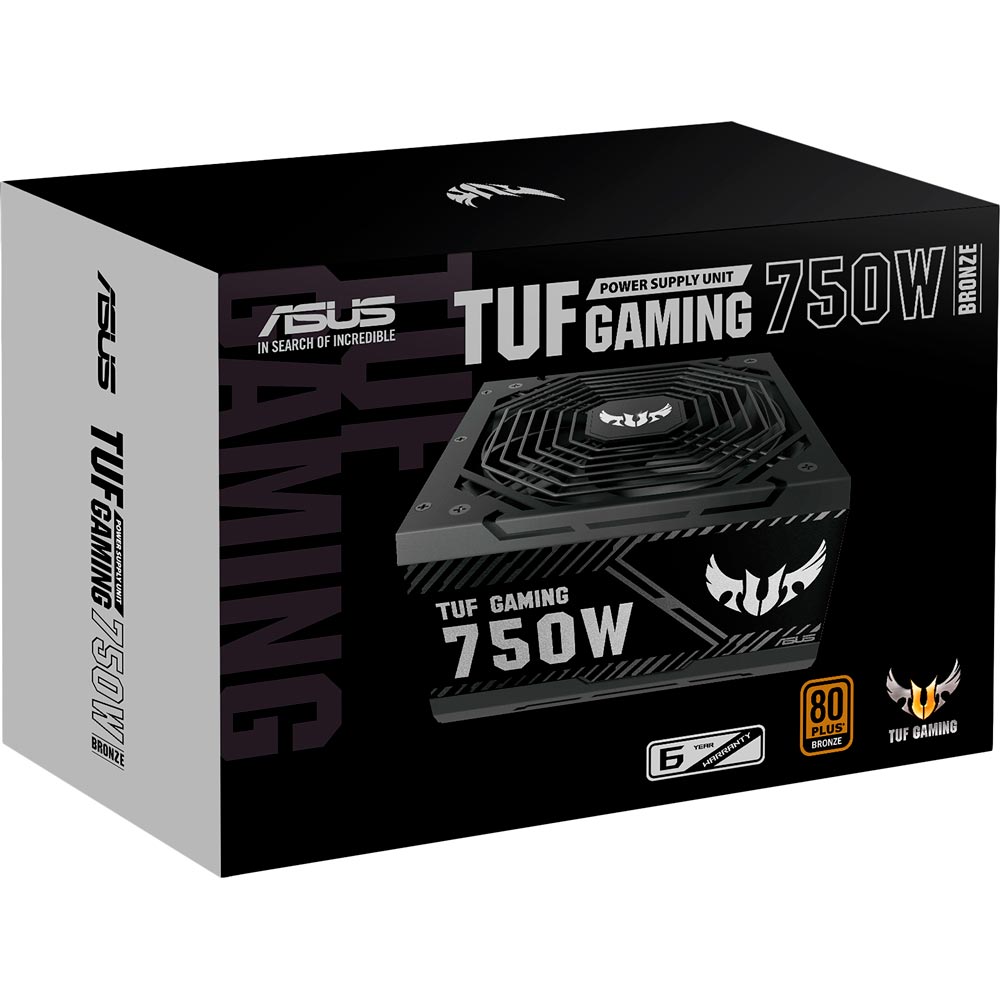 Зовнішній вигляд Блок живлення ASUS TUF GAMING 750W 80+ Bronze (TUF-GAMING-750B)