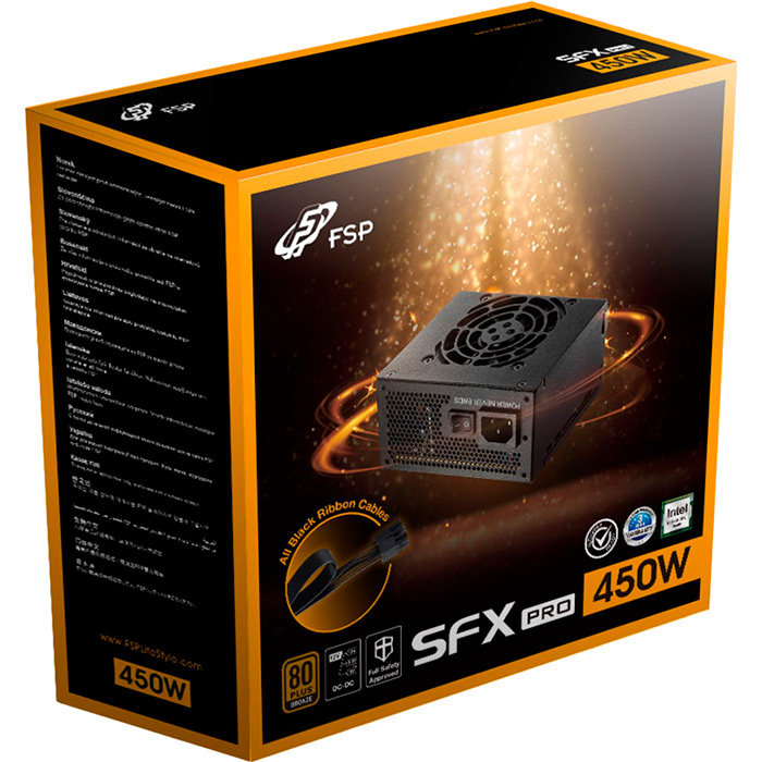 Блок питания FSP 450W SFX PRO (FSP450-50SAC) Форм-фактор SFX