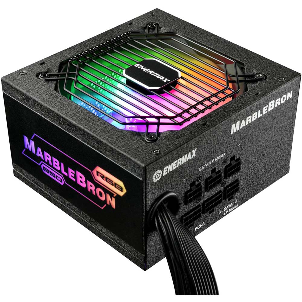 Блок живлення ENERMAX MARBLEBRON 82+ MODULAR RGB 850W Black (EMB850EWT-RGB) Потужність 850