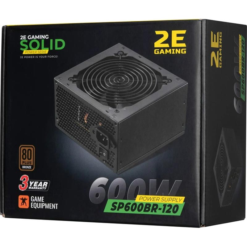 Замовити Блок живлення 2E Gaming Solid Power 600W (2E-SP600BR-120)