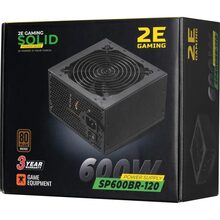 Блок питания 2E Gaming Solid Power 600W (2E-SP600BR-120)