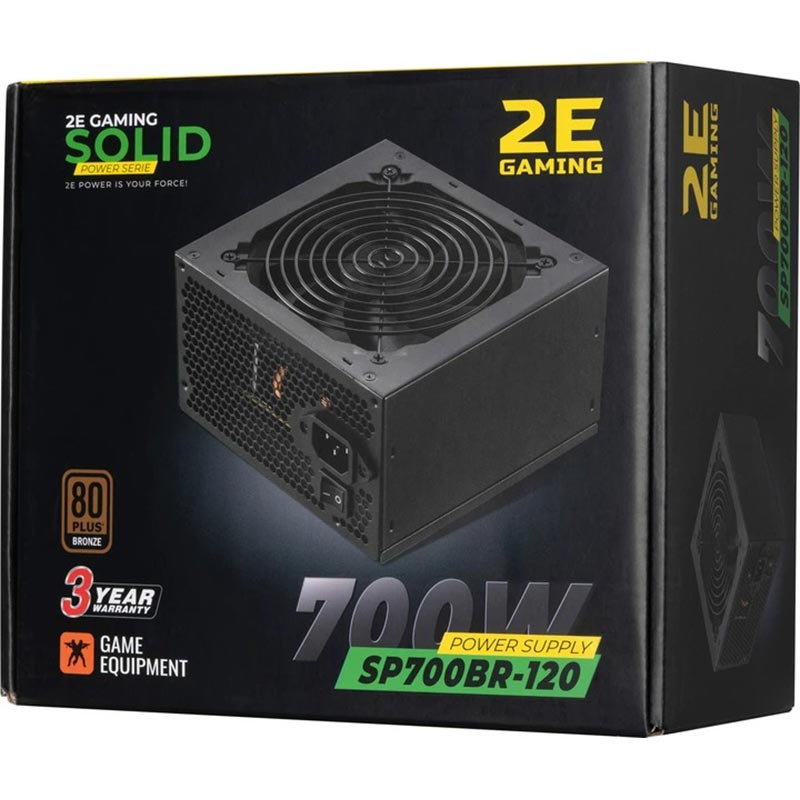 Зображення Блок живлення 2E Gaming Solid Power 700W (2E-SP700BR-120)