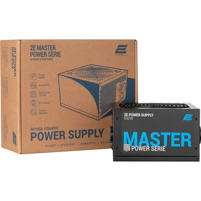 Заказать Блок питания 2E Master Power 650W (2E-MP650-120APFC)