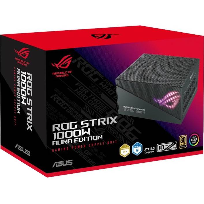 Замовити Блок живлення ASUS ROG STRIX AURA 1000W 80+ Gold 135мм, Fully Modular ARGB (90YE00P1-B0NA00)